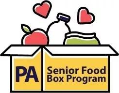 Box that says PA Senior Food Box Program