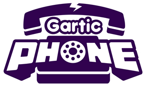 The logo for the online game Gartic Phone.