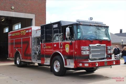 An image of a Brentwood Volunteer Fire Company firehouse.