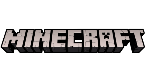 The logo for the game Minecraft.