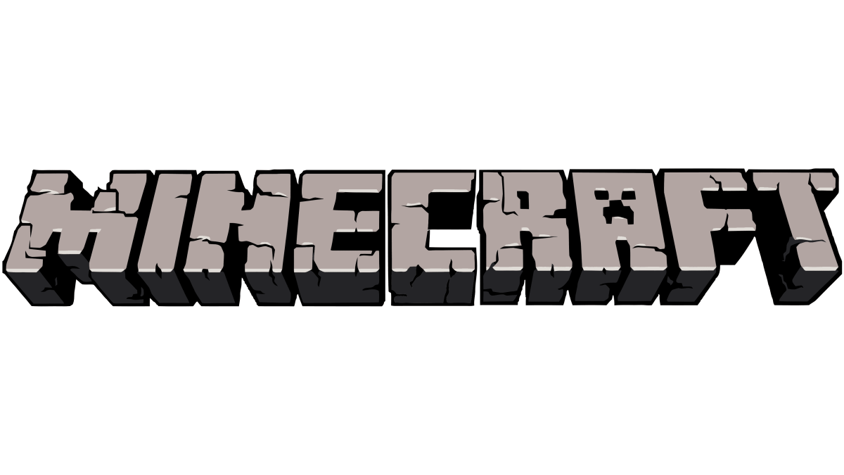 The logo for the video game Minecraft.