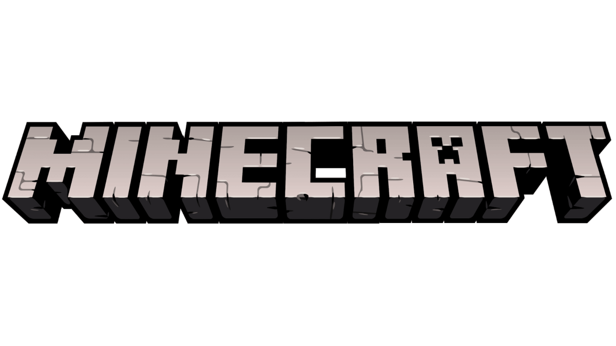 The logo for the game Minecraft.